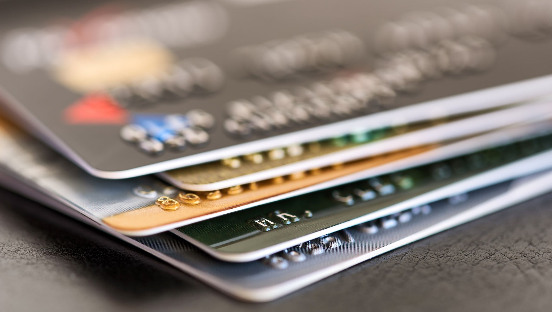 Stack of debit/credit cards